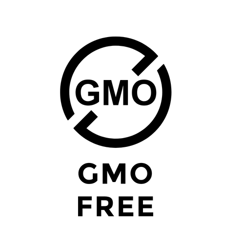 The GMO-Free icon indicates that products are free from genetically modified organisms, ensuring natural and safe ingredients.